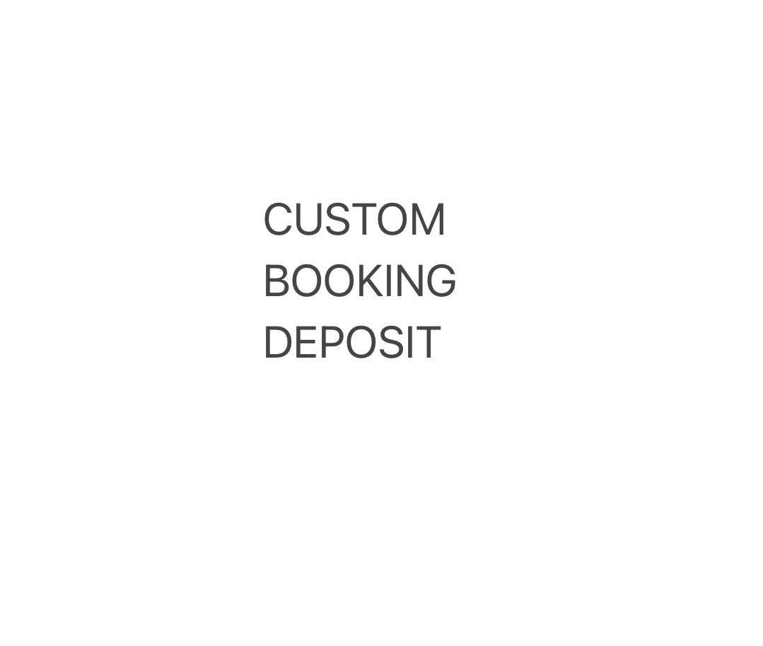 Custom booking deposit